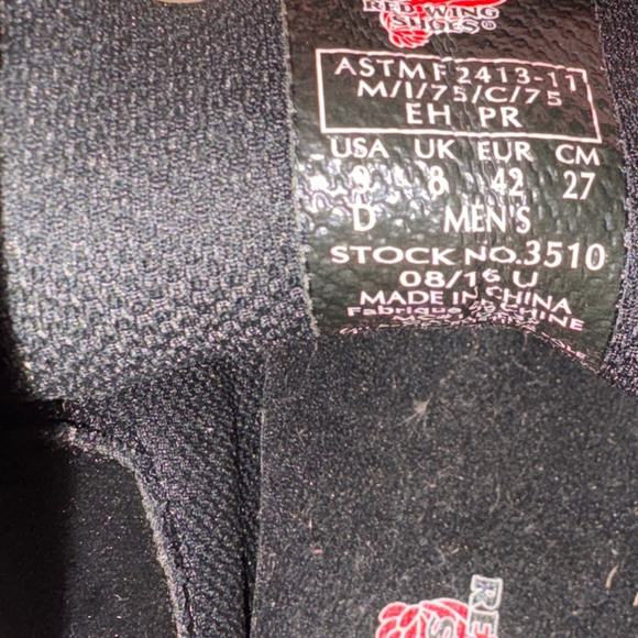 Red Wing Mens King Toe Romeo Chelsea Style Pull On Work Boots size 9D - Picture 13 of 16